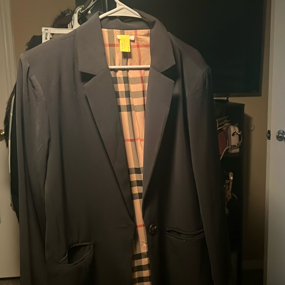 Navy blazer with beautiful interior